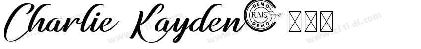 Charlie Kayden字体转换